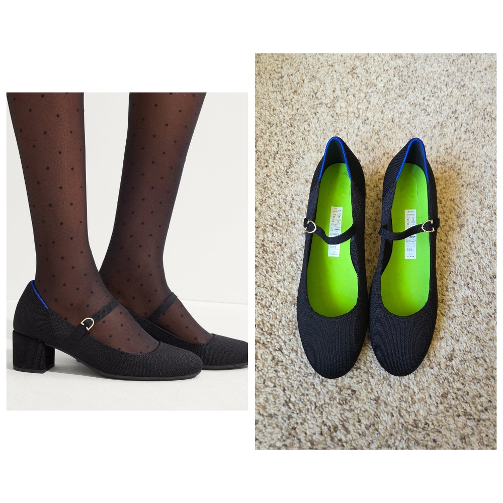 Rothy's The Mary Jane Heel Black Size 11.5
